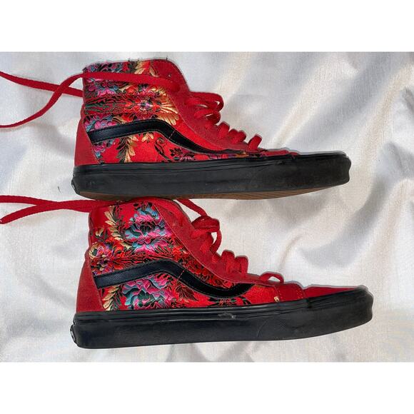 Vans Sk8 Reissue Hi Festival Santin Floral Suede Woman's Hi-Top - Size 8 - Picture 5 of 13
